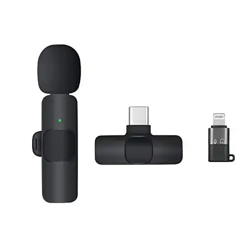 Product image of K8 Wireless Collar Mic Android & Type C Supported Wireless Microphone Top Selling