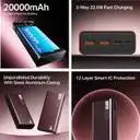 Product image of Power Bank  (Burgundy, Lithium Polymer, Fast Charging, Quick Charge 3.0,