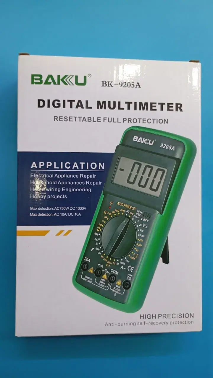 Product image of Multimeter BK-9205A LCD Display AC/DC Both Voltmeter Ammeter Digital Multimeter Large Size