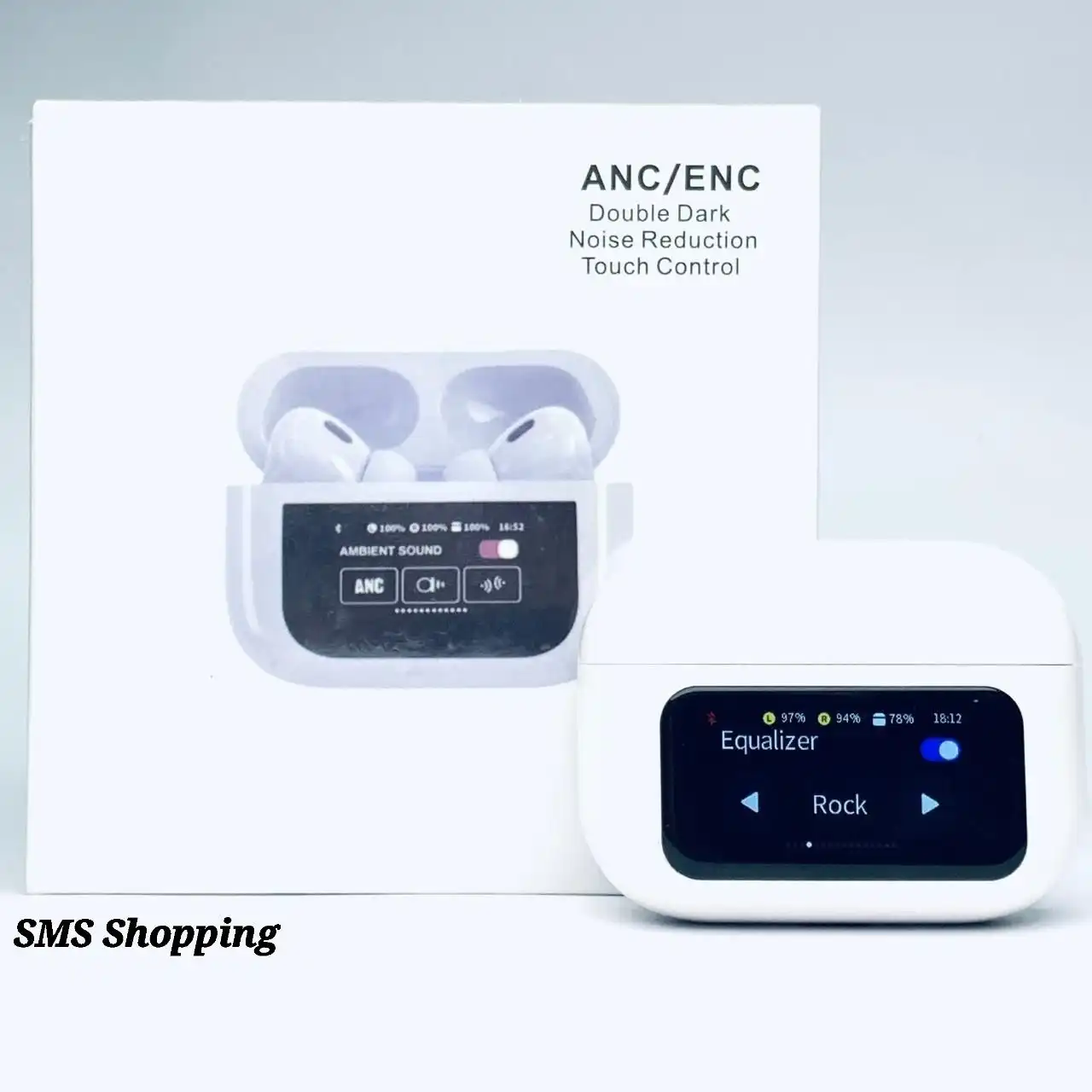 Product image of Airpods Duble Dark Noise Reduction Digital Touch Control ANC/ENC Effective Sound Strong Bass