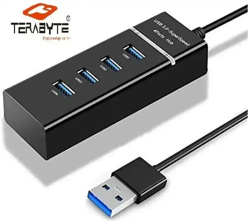 Product image of TERABYTE USB HUB 3.0 4 Port USB Hub 3.0 Adapter Cable with 5Gbps Speed, Laptop, PC Computers,