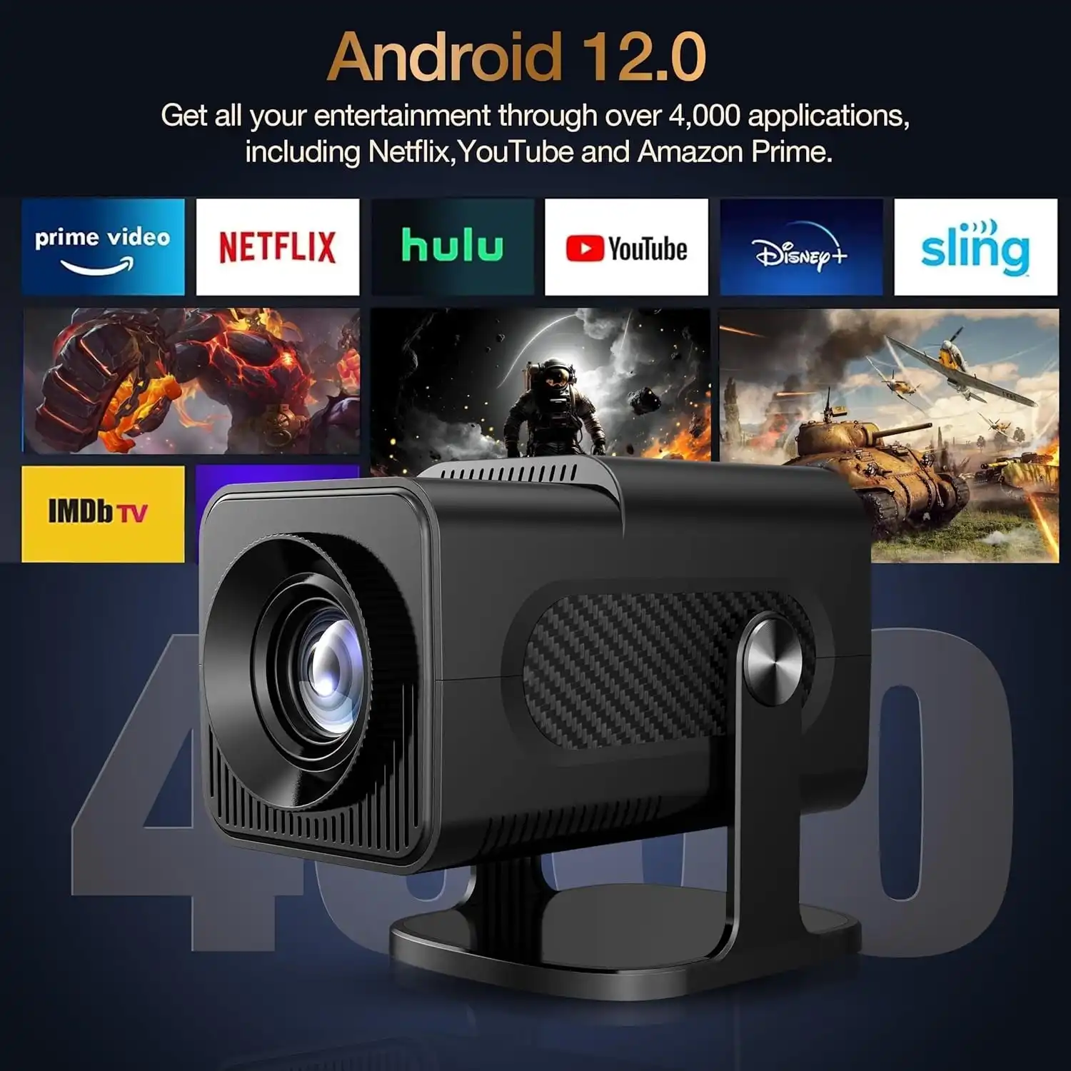 Product image of HY320 Mini Andorid Portable Projector
