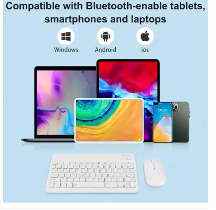 Product image of Bluetooth Keyboard and Mouse Combo Ultra-Slim Portable Rechargeable