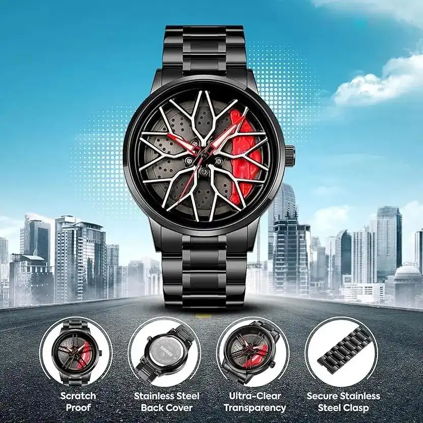 Product image of Watch - For Men Wheel Rolling Dial Watch | Spinner Watch