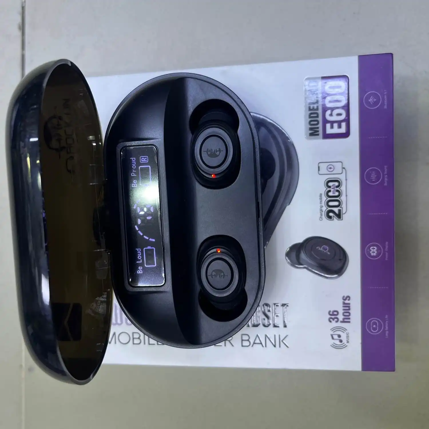 Product image of Rock On E600 True Wireless Stereo(TWS) Mobile Powerbank With Earbuds