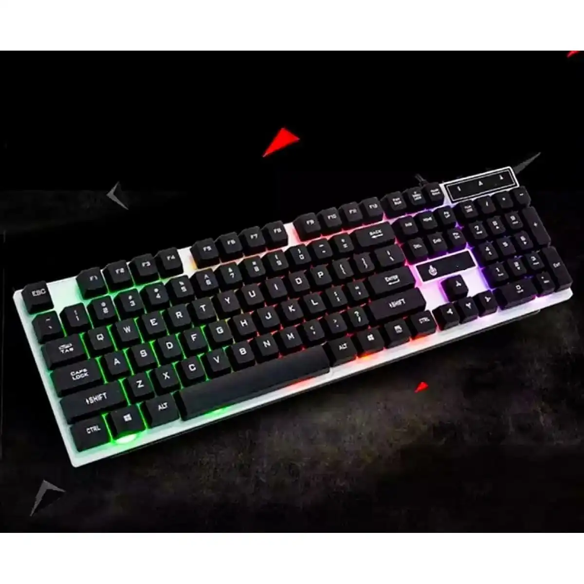 Product image of MILANG K6 Professional Polychromatic RGB Rainbow Backlit Gaming Waterproof Mech Feel Keyboard