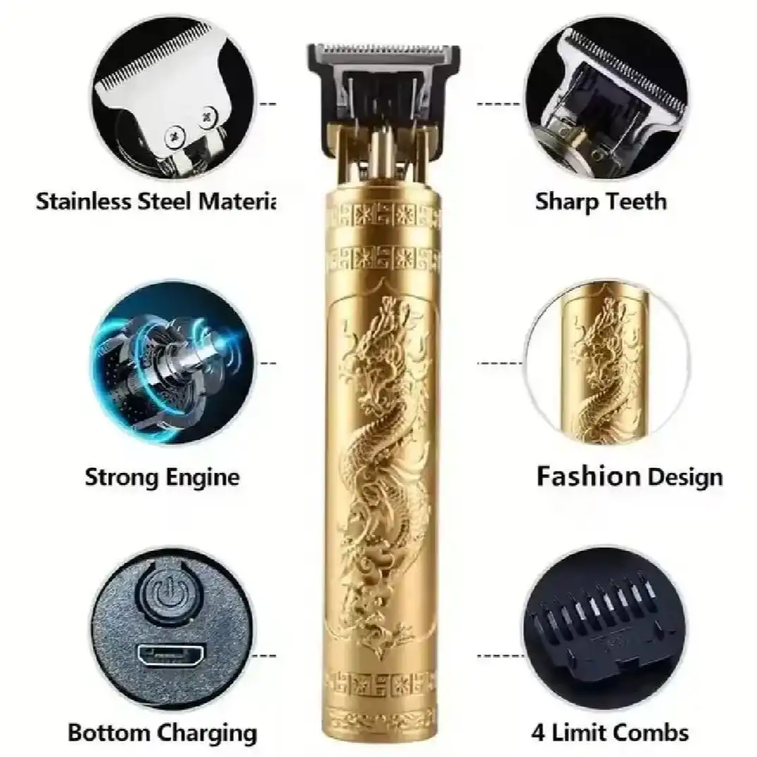 Product image of Vintage T-9 Hair Trimmer Battery Removable For Male Plastic Body