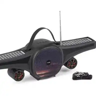Product image of FJ866 Powerful Dual Solar Panels Supper Bass Wireless Portable BT Speaker.