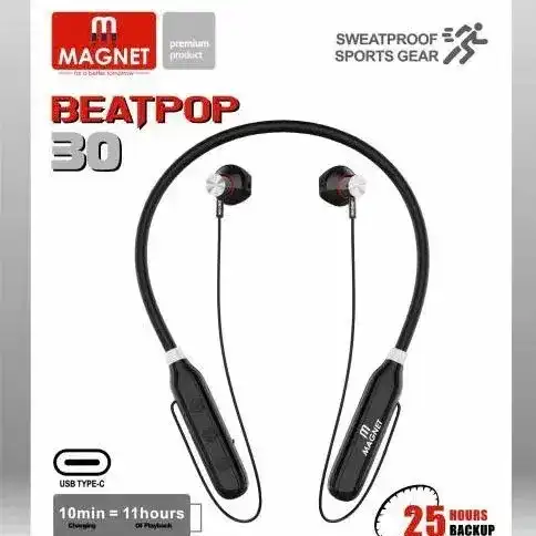 Product image of Magnet Neckband | Beatpop Neckband | Bluetooth Neckband with magnetic back
