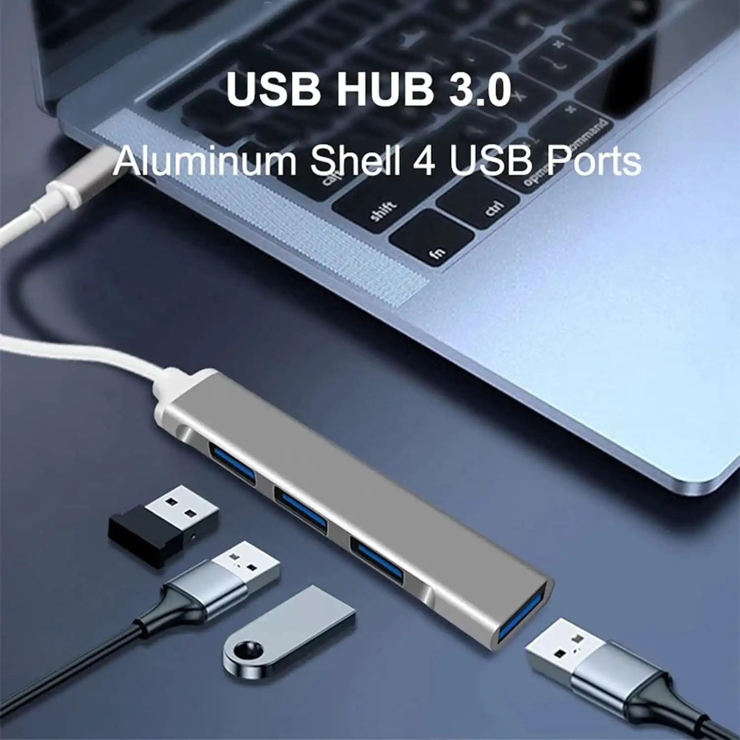 Product image of 4-in-1 USB 3.0 Data Hub