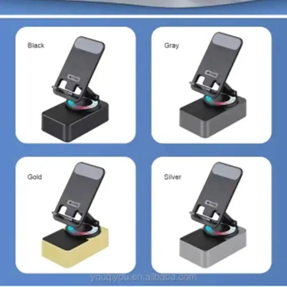 Product image of Kisonli Bluetooth M-1 Speaker Bluetooth M-1 Phone Holder 360° Foldable Mobile RGB lights