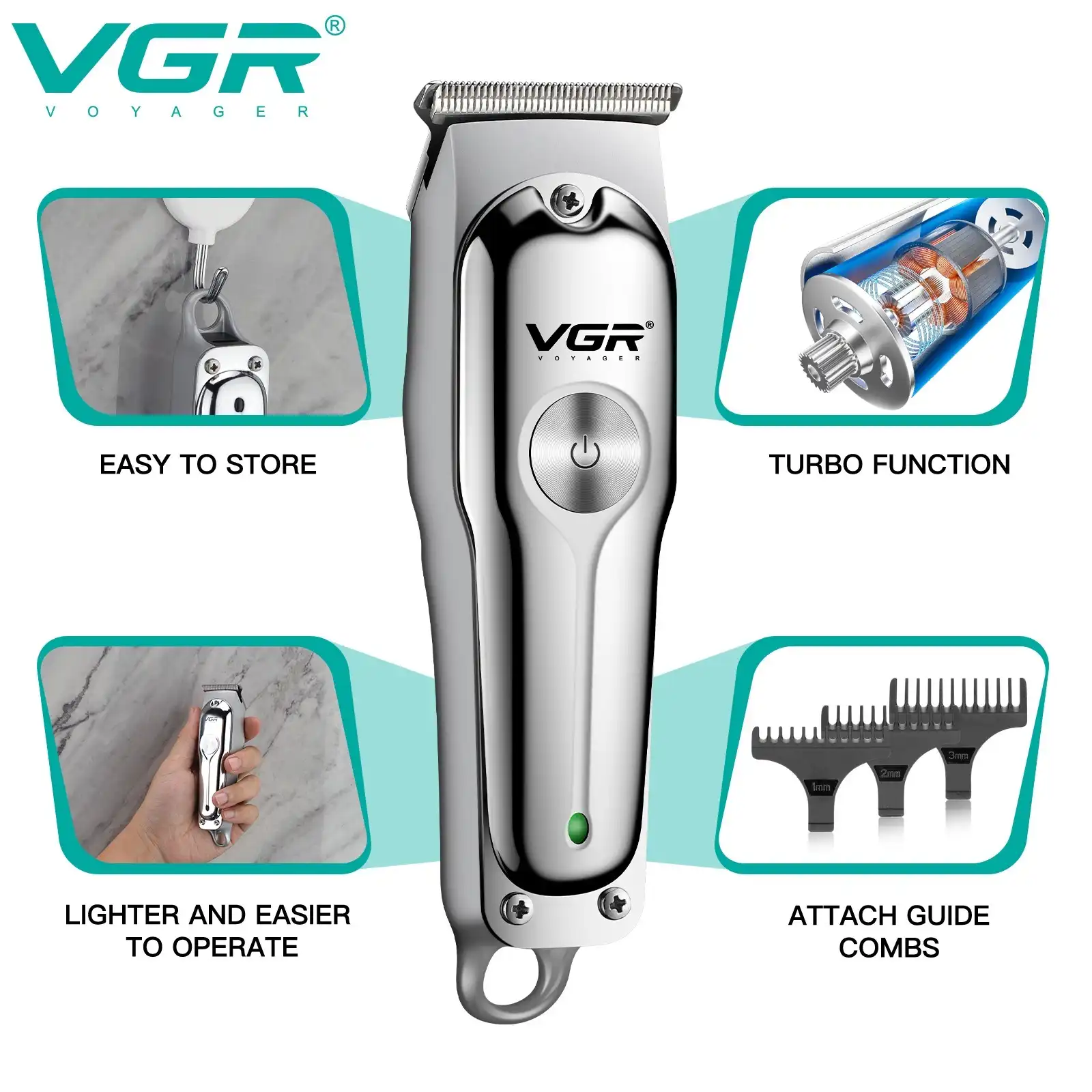 Product image of VGR V-071 Professional Electric Men Hair Trimmer Hair Cutting Machine Beard Shaver