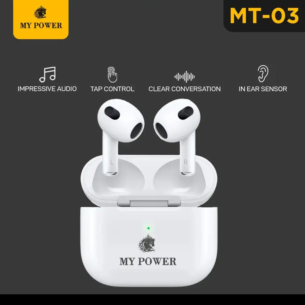 Product image of My Power Earbuds Mt03, Bluetooth Earphone, Wireless Earphone, Wireless Earbuds