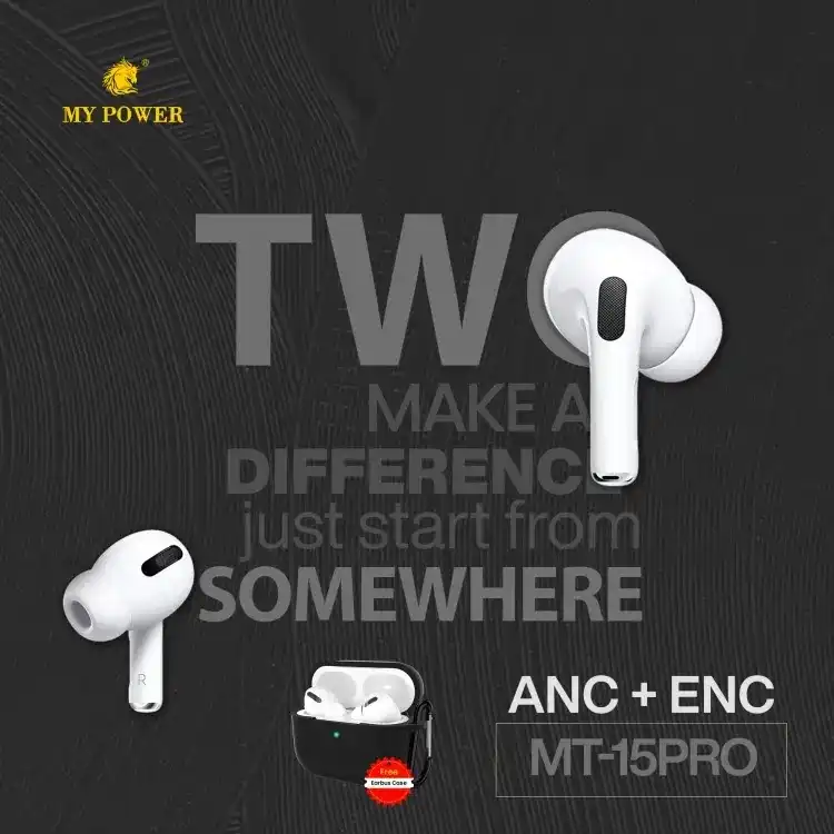 Product image of ANC + ENC Wireless Bluetooth 5.3 Earbuds with 20H Backup