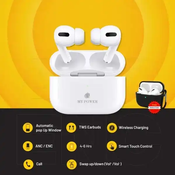 Product image of ANC + ENC Wireless Bluetooth 5.3 Earbuds with 20H Backup