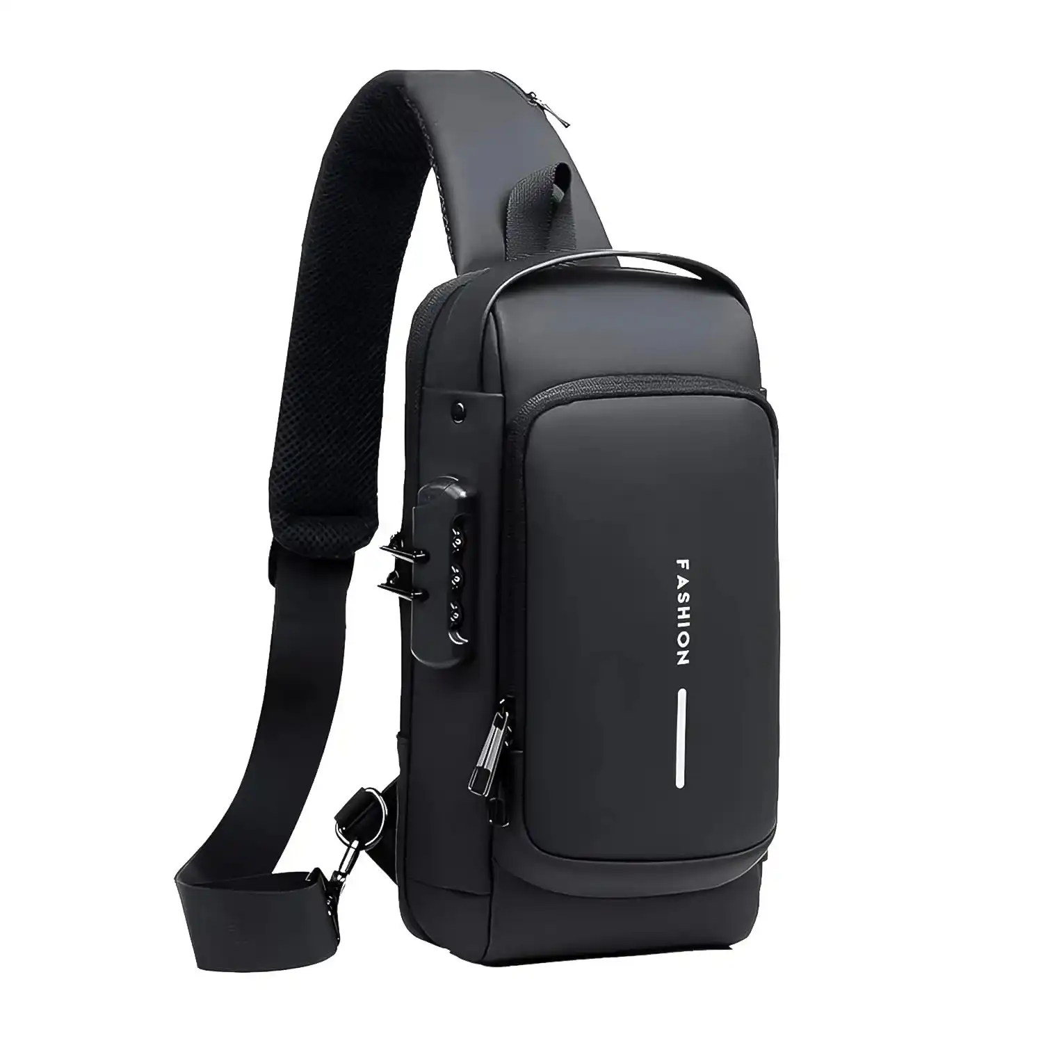 Product image of Trendy Anti-Theft Crossbody Sling Bag with USB Charging Port (1 Pc)