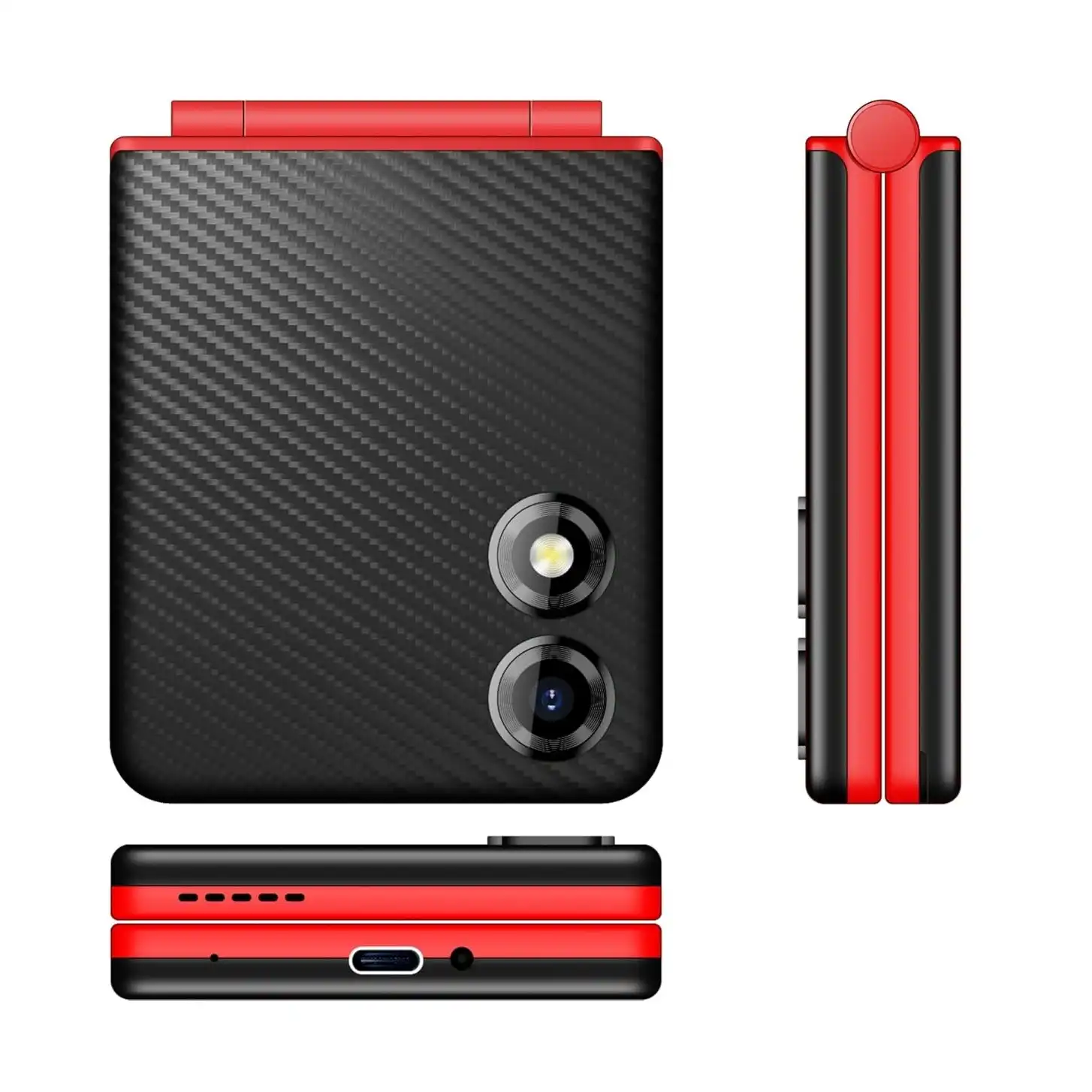 Product image of Micromax MMX X1i Flip Keypad Phone – Dual SIM, 2.4 Inch Big Display, Type-C USB, Wireless FM & Auto Call Recording