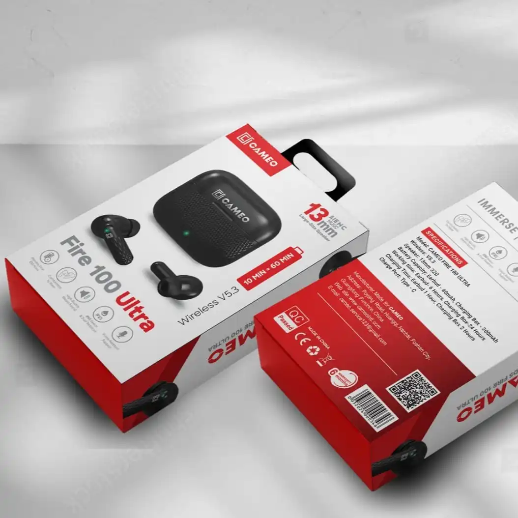 Product image of Cameo Fire100 Ultra |13mm Speaker | 30HRs Playing Time | Latency Mode, Deep Bass Sound