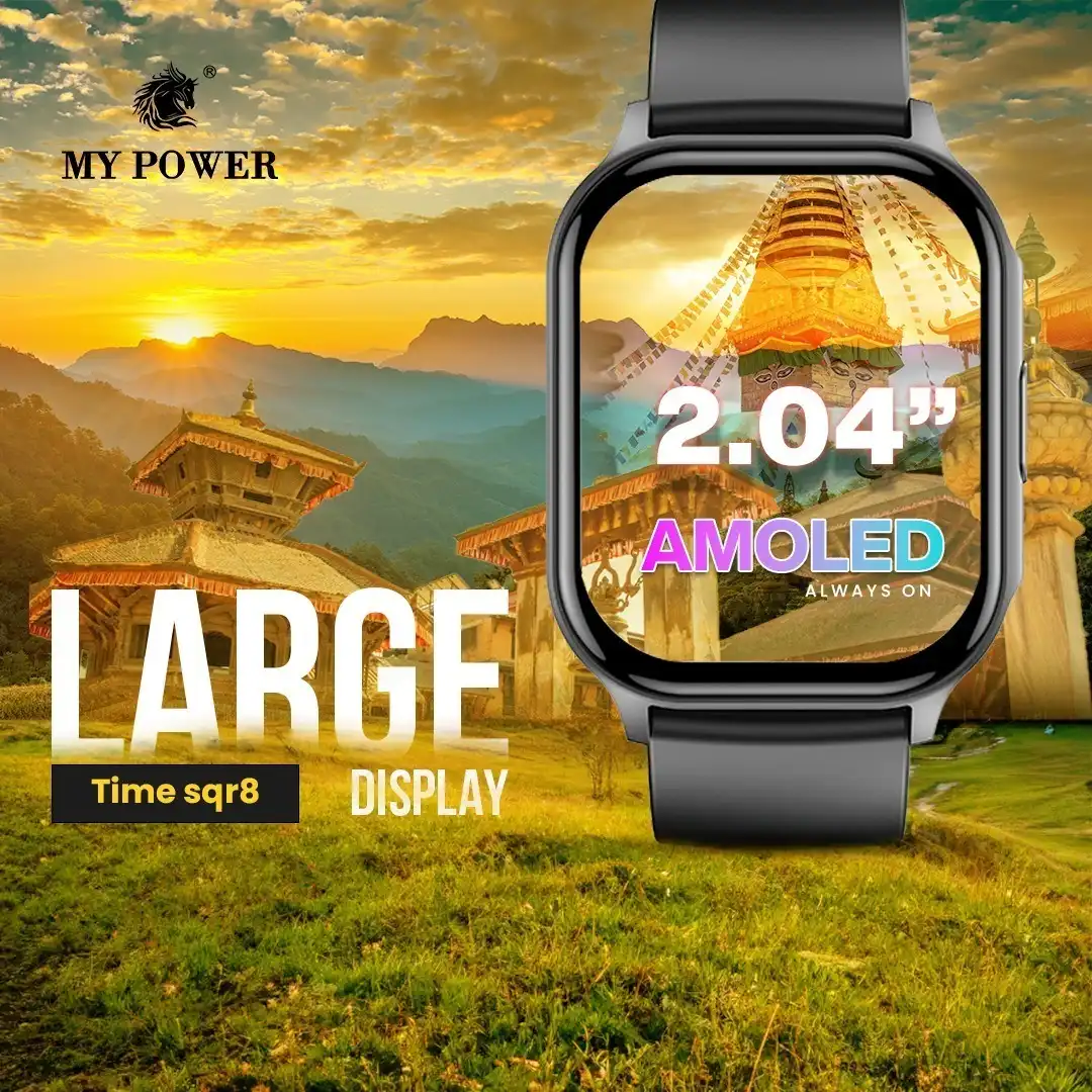 Product image of Timesqr 8 Smart Watch – 2.04” Ultra HD AMOLED Display, Bluetooth 5.2, IP67 Waterproof Fitness Tracke