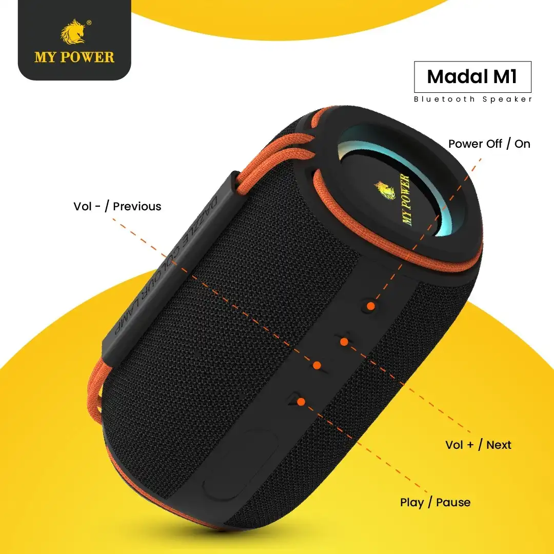 Product image of Madal M1 Bluetooth Speaker – 15W Portable Wireless Speaker
