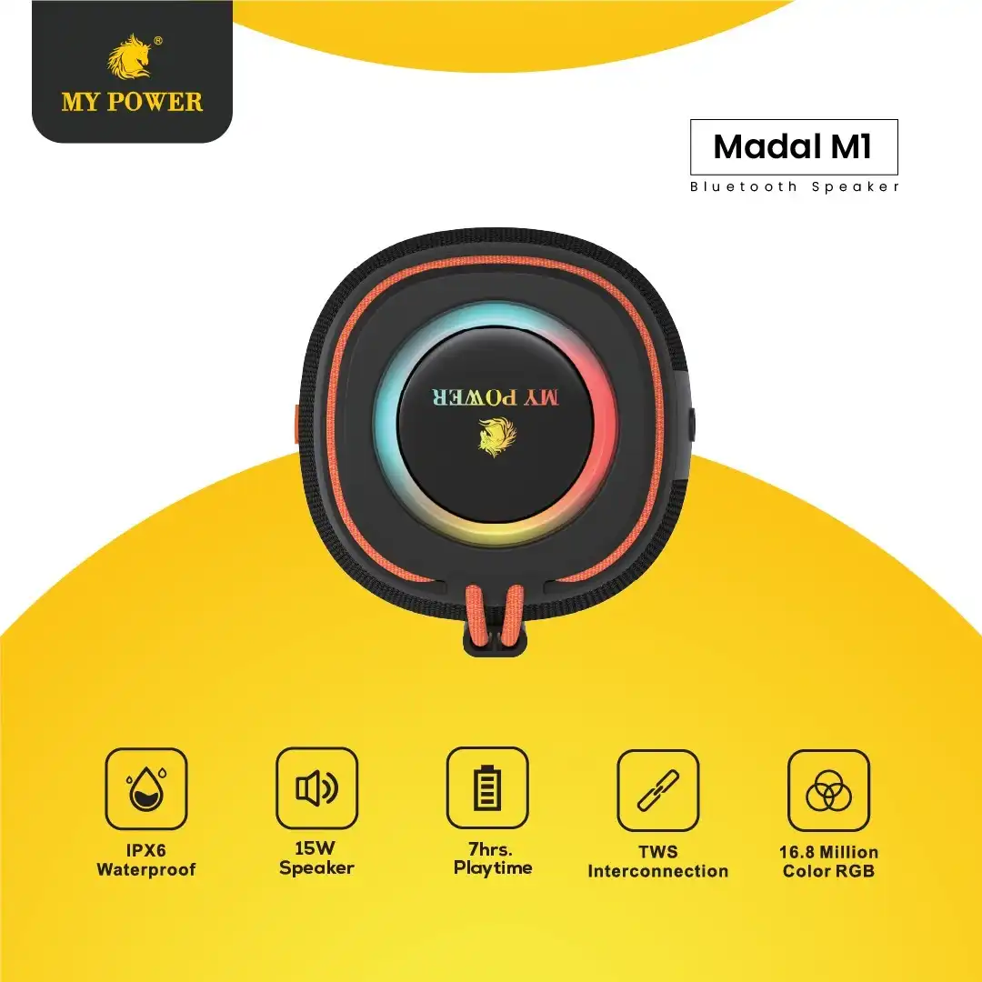 Product image of Madal M1 Bluetooth Speaker – 15W Portable Wireless Speaker