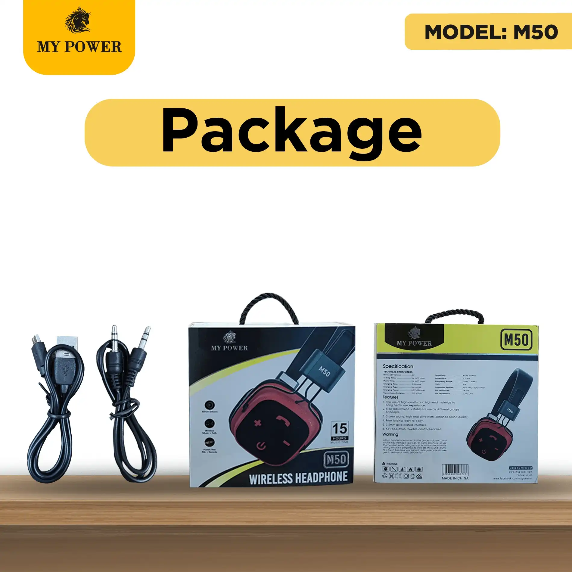 Product image of Bluetooth Headphone M-50