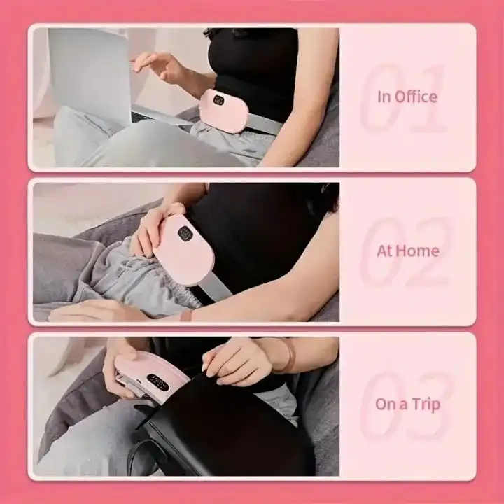 Product image of Period Pain Relief Waist Belt Heating Pad Device l Period Belt l Period Relief Heating Belt- Smart Temperature Control with Vibration Therapy for Menstrual Relief
