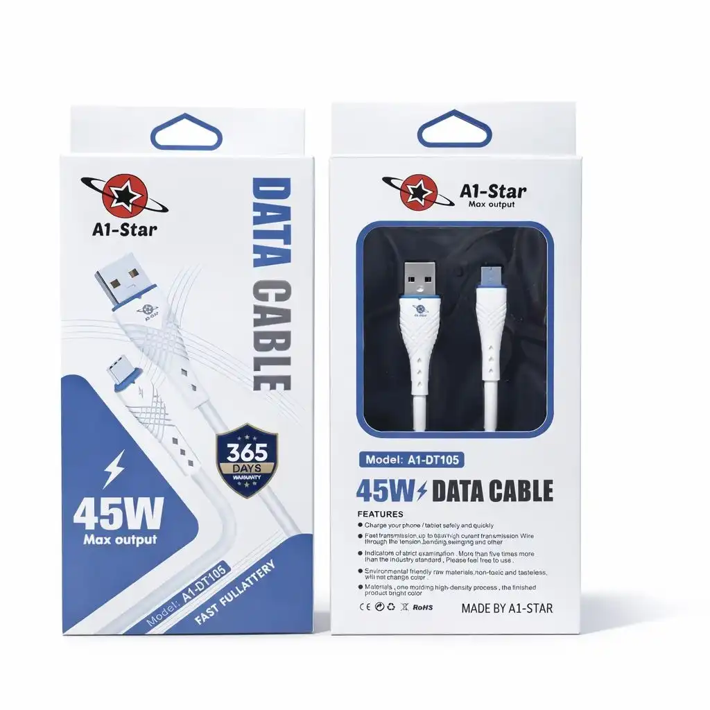 Product image of A1-DT105 Type-C Cable – 45W Super Fast Charging