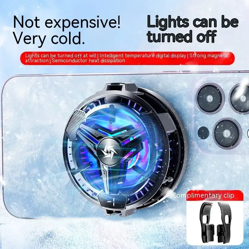 Product image of SL-59 Cell Phone Accessories Magnetic Semiconductor Cooling Fan Radiator Mobile Phone Cooler for Gaming