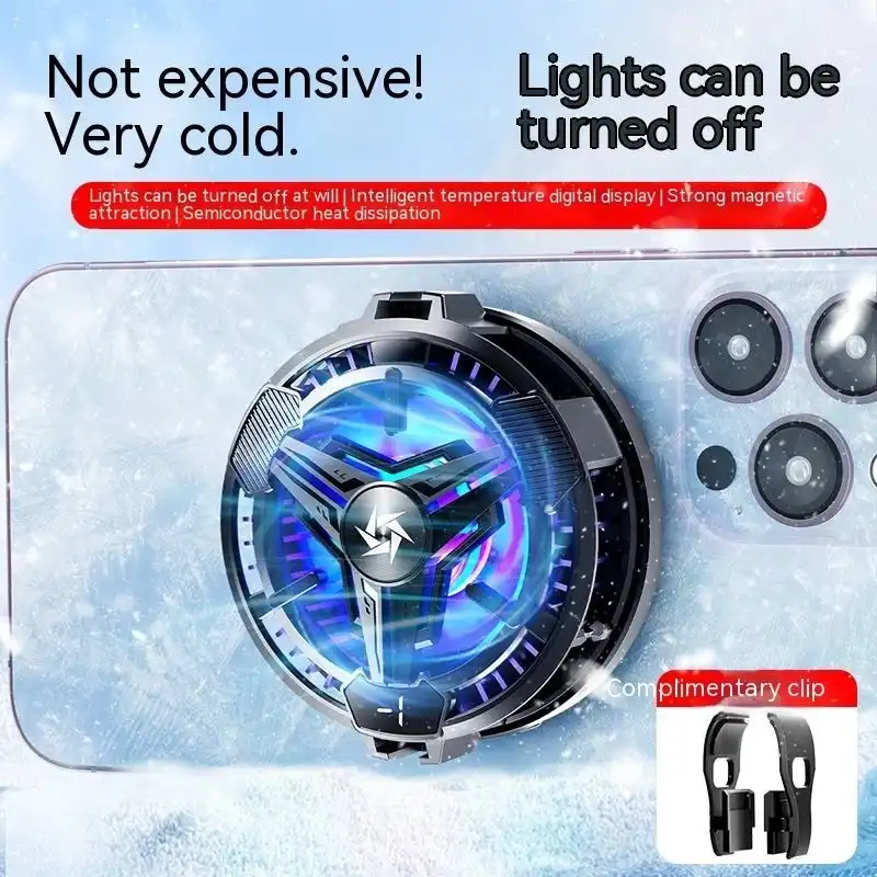 Product image of SL-59 Cell Phone Accessories Magnetic Semiconductor Cooling Fan Radiator Mobile Phone Cooler for Gaming