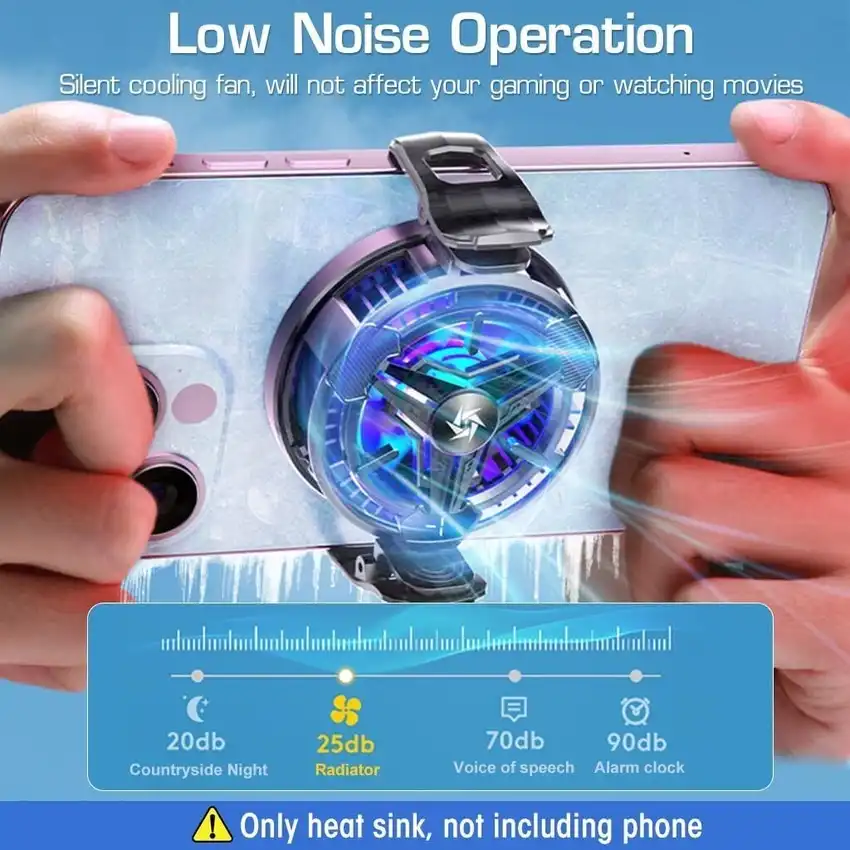 Product image of SL-59 Cell Phone Accessories Magnetic Semiconductor Cooling Fan Radiator Mobile Phone Cooler for Gaming