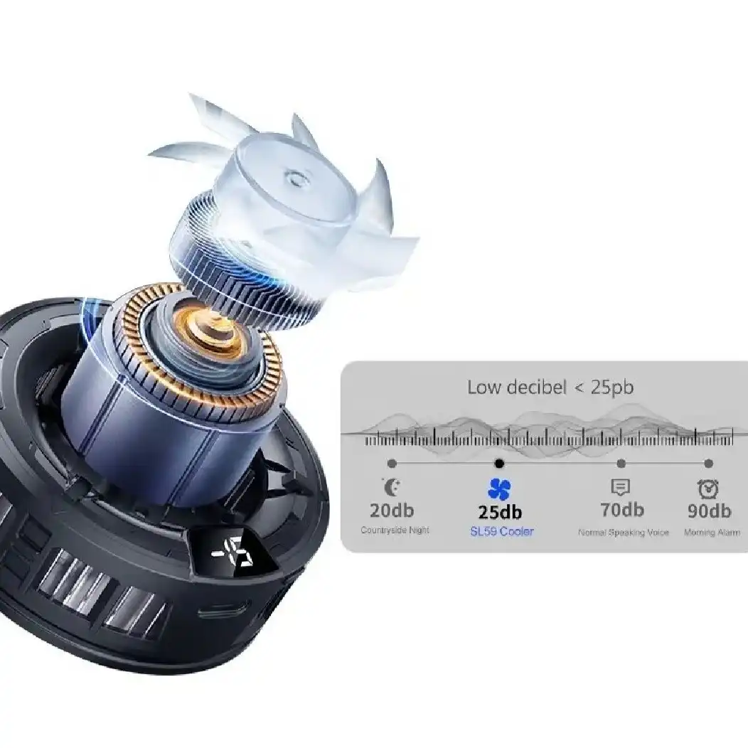 Product image of SL-59 Cell Phone Accessories Magnetic Semiconductor Cooling Fan Radiator Mobile Phone Cooler for Gaming