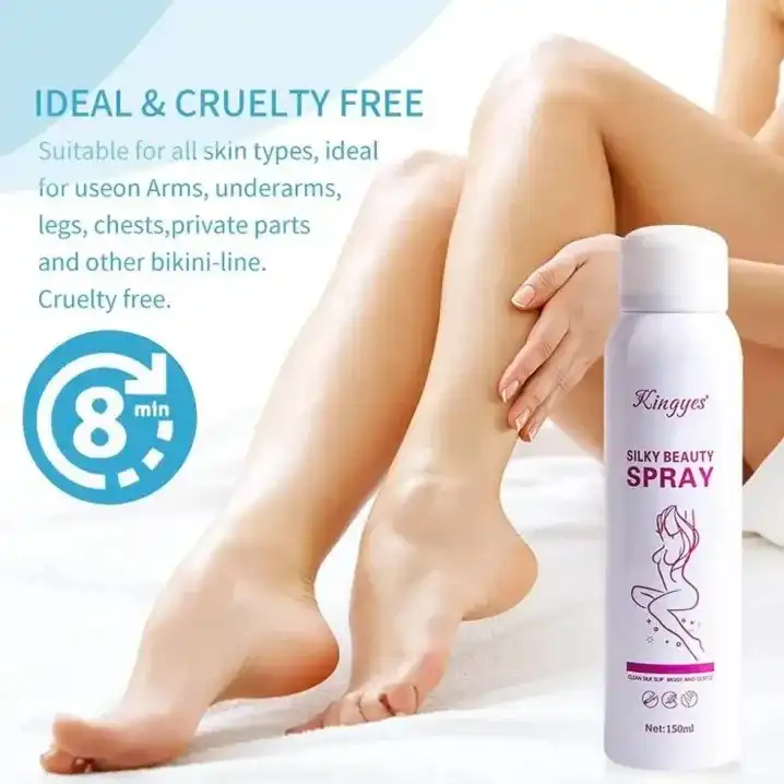 Product image of Kingyes Painless Hair Remover Spray Foam 150 Ml For Unisex (Remove All Types Of Hair)