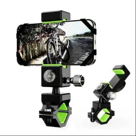 Product image of 360° Universal Motorcycle & Bicycle Phone Holder – Anti-Shake Bike Mobile Mount with Compass