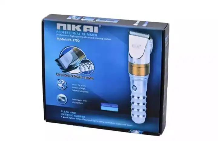 Product image of NIKAI Steel Professional Rechargeable Hair and Beard Trimmer NK-1750,Extra 1 Pcs 2000 MAH Battery