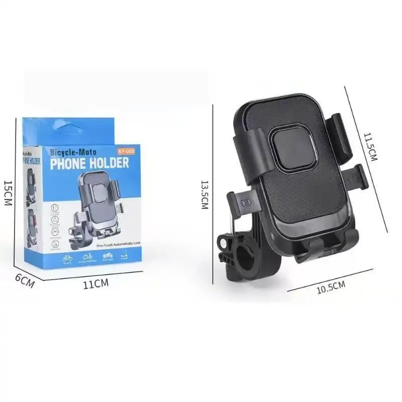 Product image of XY-088 Bicycle & Motorcycle Phone Holder – 360° One-Touch Auto Lock Mobile Mount