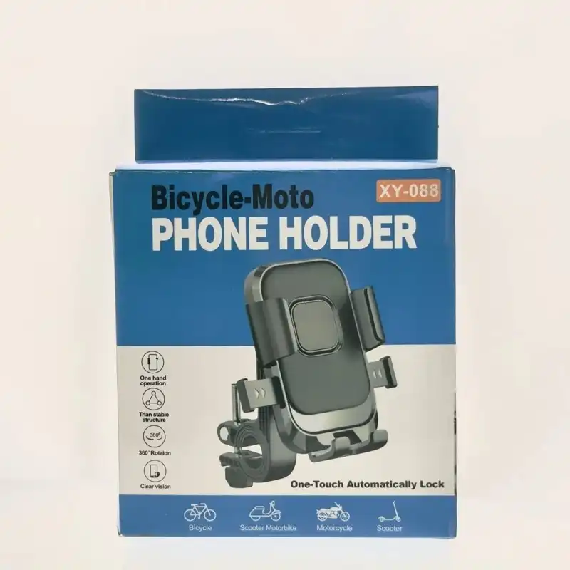 Product image of XY-088 Bicycle & Motorcycle Phone Holder – 360° One-Touch Auto Lock Mobile Mount