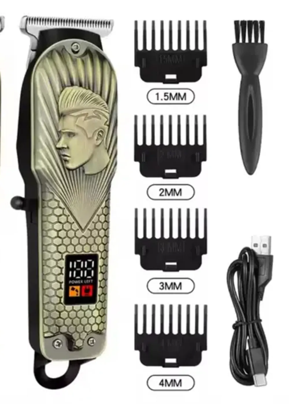 Product image of Professional Rechargeable Hair Trimmer – Type-C Fast Charging Cordless Beard & Hair Clipper