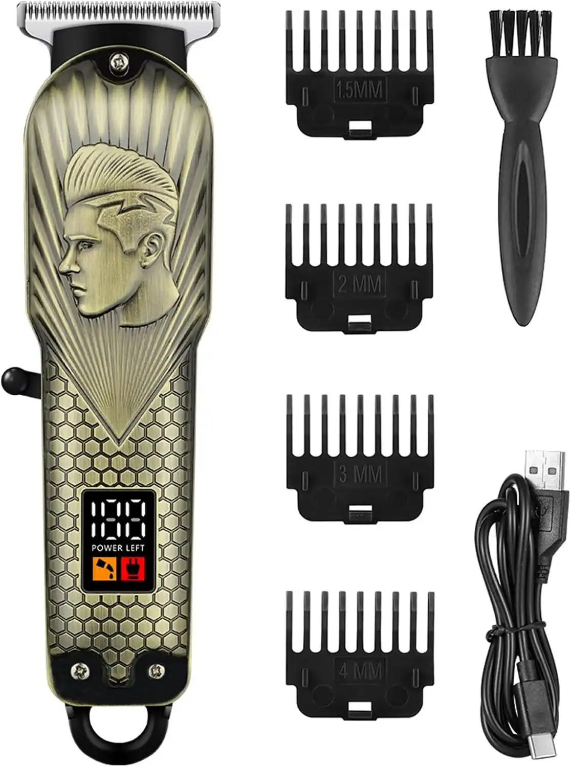 Product image of Professional Rechargeable Hair Trimmer – Type-C Fast Charging Cordless Beard & Hair Clipper