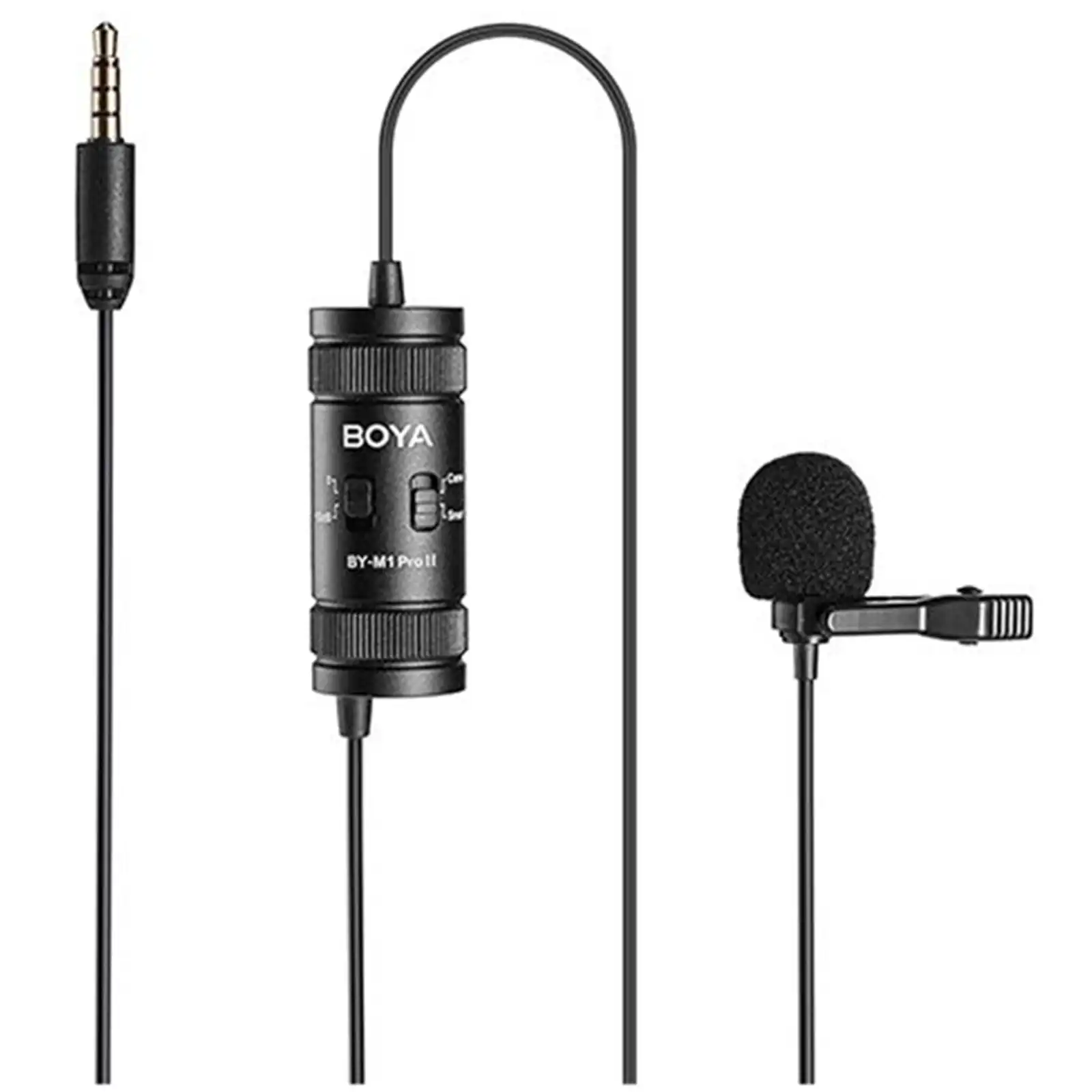 Product image of BOYA BY-M1 Original Omnidirectional Lavalier Microphone – 3.5mm Clip-On Condenser Mic for Smartphone, DSLR, Camera & PC