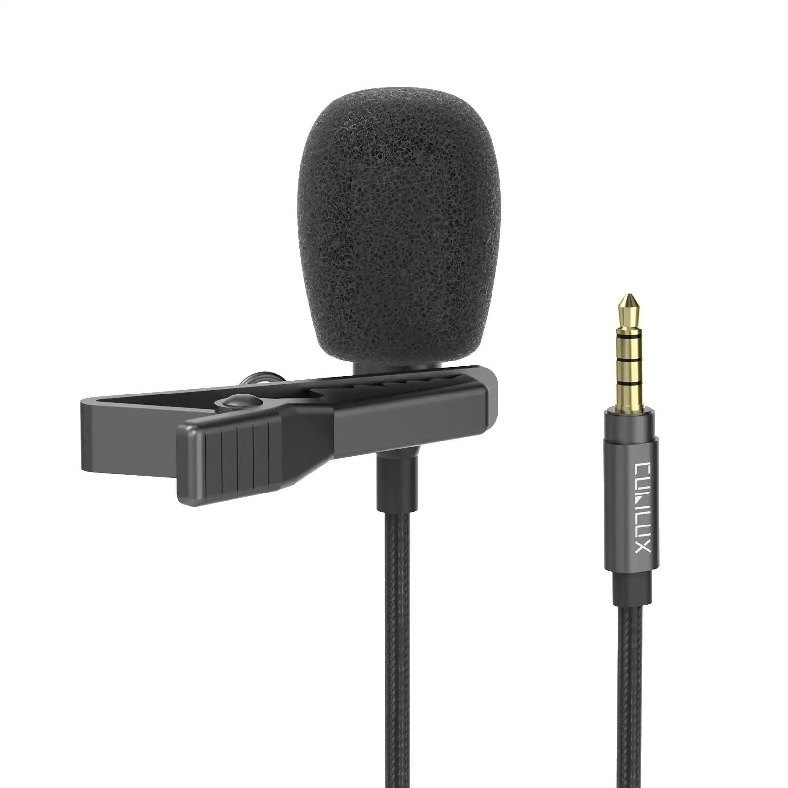 Product image of 3.5mm Hands-Free Mini Lapel Microphone – Clip-On Condenser Mic for PC, Laptop & Voice Recording