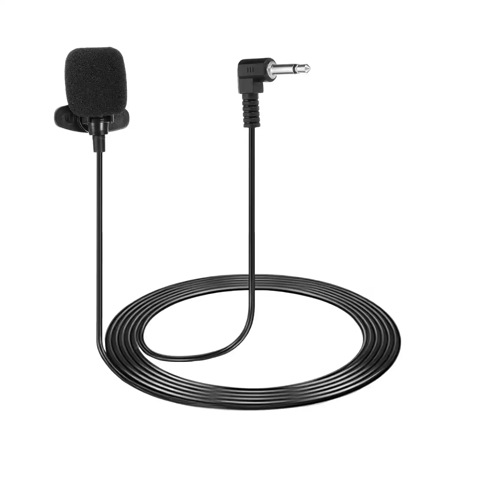 Product image of 3.5mm Hands-Free Mini Lapel Microphone – Clip-On Condenser Mic for PC, Laptop & Voice Recording