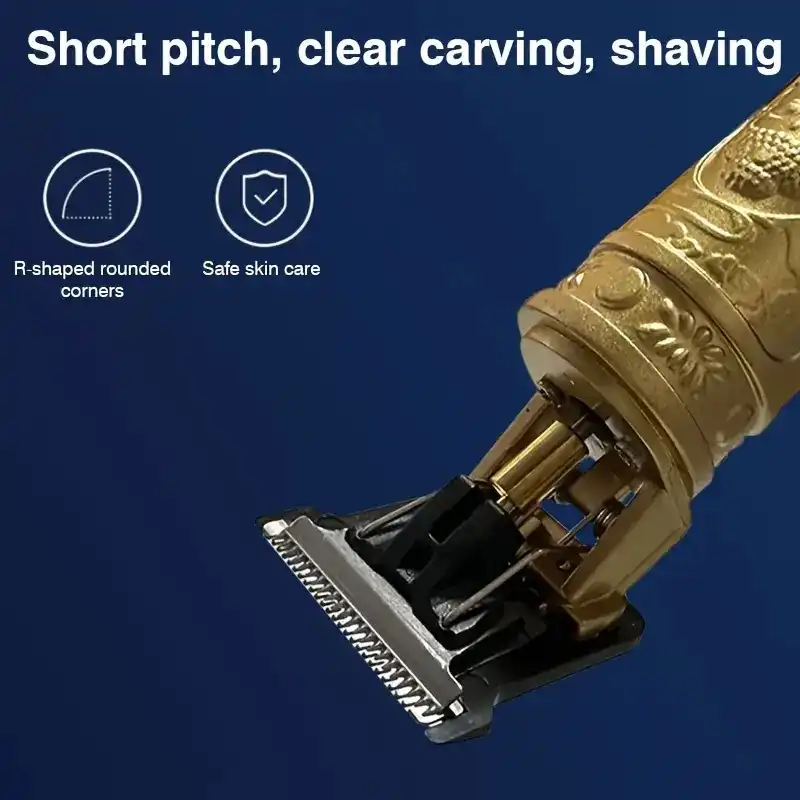 Product image of Vintage T9 Professional Hair Trimmer for Men – Cordless Rechargeable Beard & Hair Clipper with T-Blade