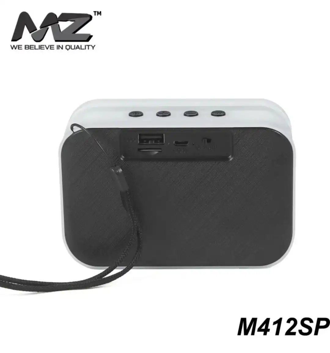 Product image of MZ Rectangular Bluetooth Speaker – Portable Wireless Speaker with Memory Card Support & USB Rechargeable