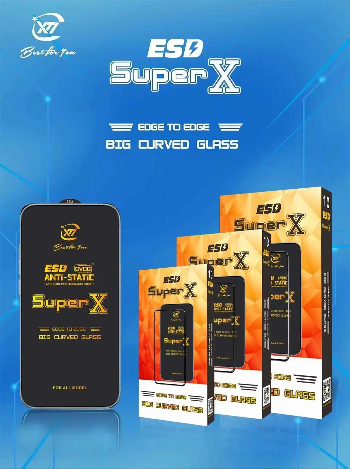 Product image of Tempered Glass Super X – Premium Full Screen Mobile Screen Protector