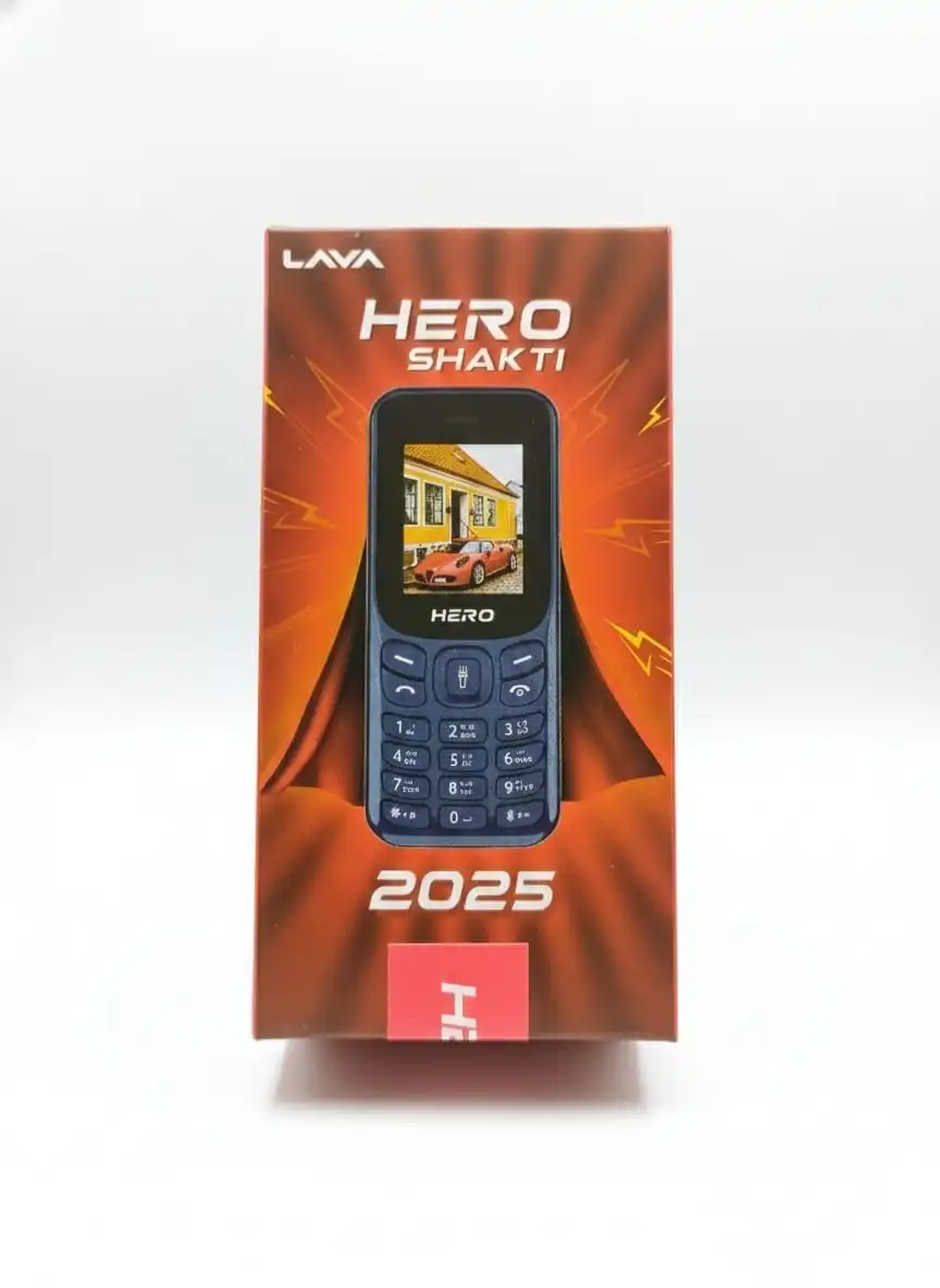 Product image of Lava Hero 2025 Dual SIM Keypad Phone – 1.8" Display, FM Recording, Bluetooth & 32GB Memory Support