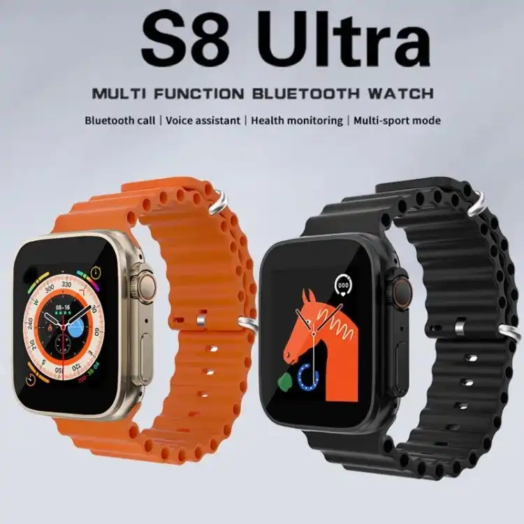 Product image of S8 Ultra Smartwatch – Bluetooth Calling Smart Watch with 1.69" HD Display, Crown Button & Health Tracking