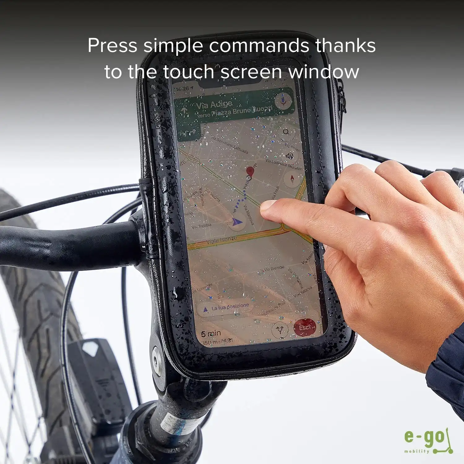 Product image of Waterproof Bike Mobile Phone Holder Bag – Bicycle & Motorcycle Handlebar Phone Stand Case