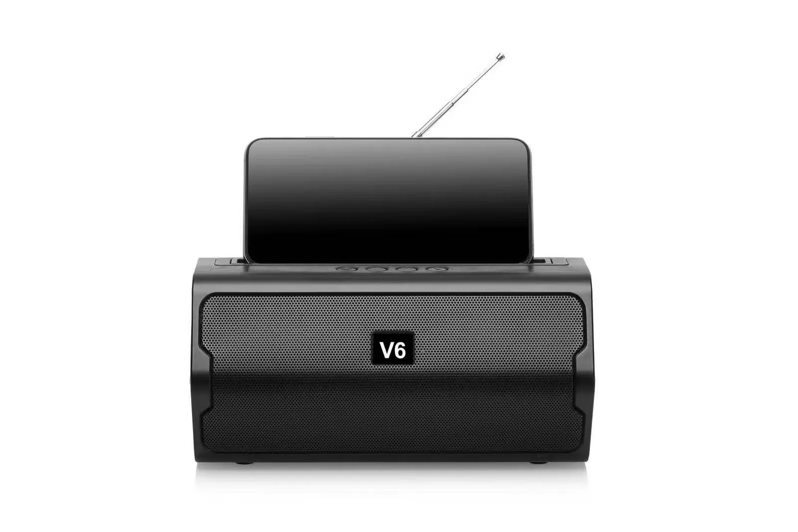 Product image of V6 Wireless Portable Bluetooth Speaker – Bluetooth 4.0, FM Radio, USB, TF Card & AUX Support