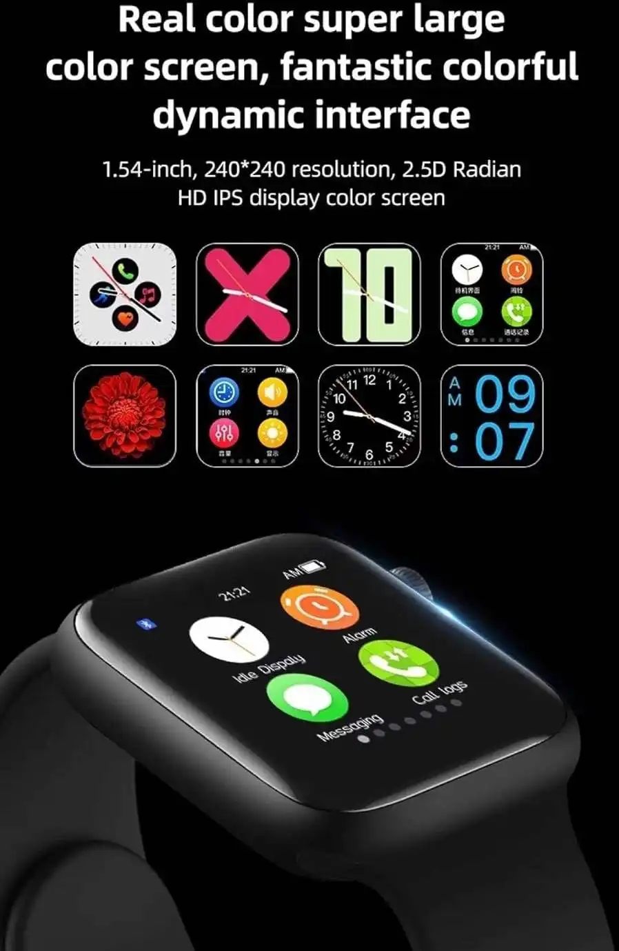 Product image of T500 Smart Watch Bluetooth Calling & Music – Fitness Tracker with Heart Rate, Sports Modes & Notifications